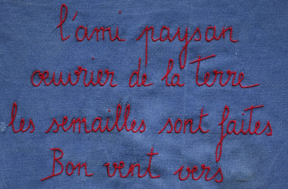 Sofie Vinet - Brodeuse écriveuse - Bleus Œuvriers