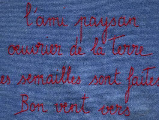 Sofie Vinet - Brodeuse écriveuse - Bleus Œuvriers