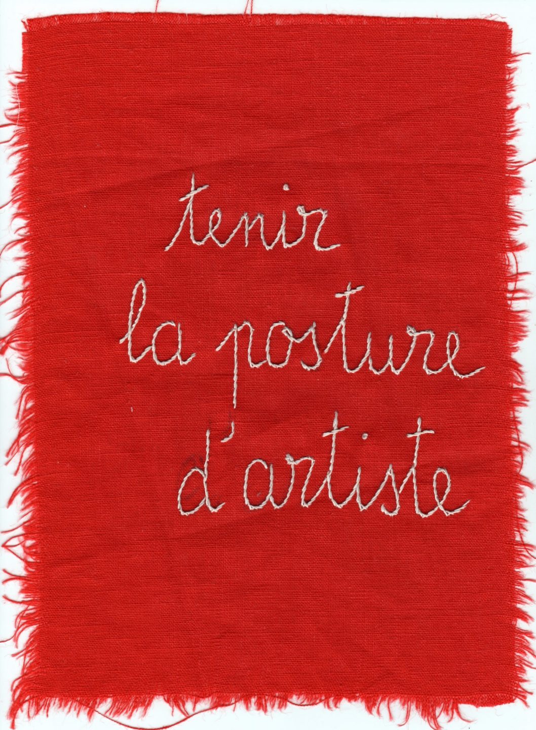 Sofie Vinet - Brodeuse écriveuse - Broder c'est Résister - Posture d'Artiste