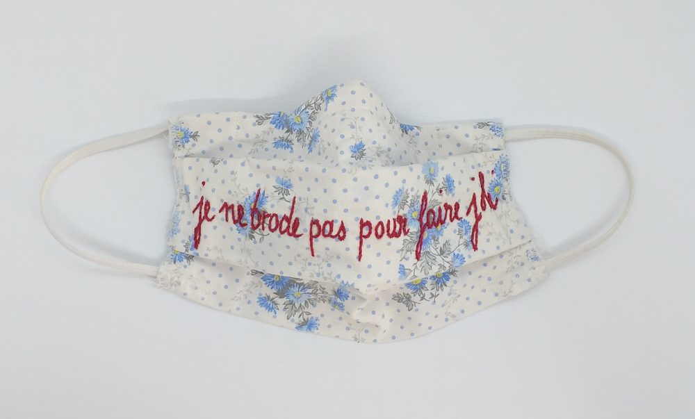 Sofie Vinet - Brodeuse écriveuse - Masque 2