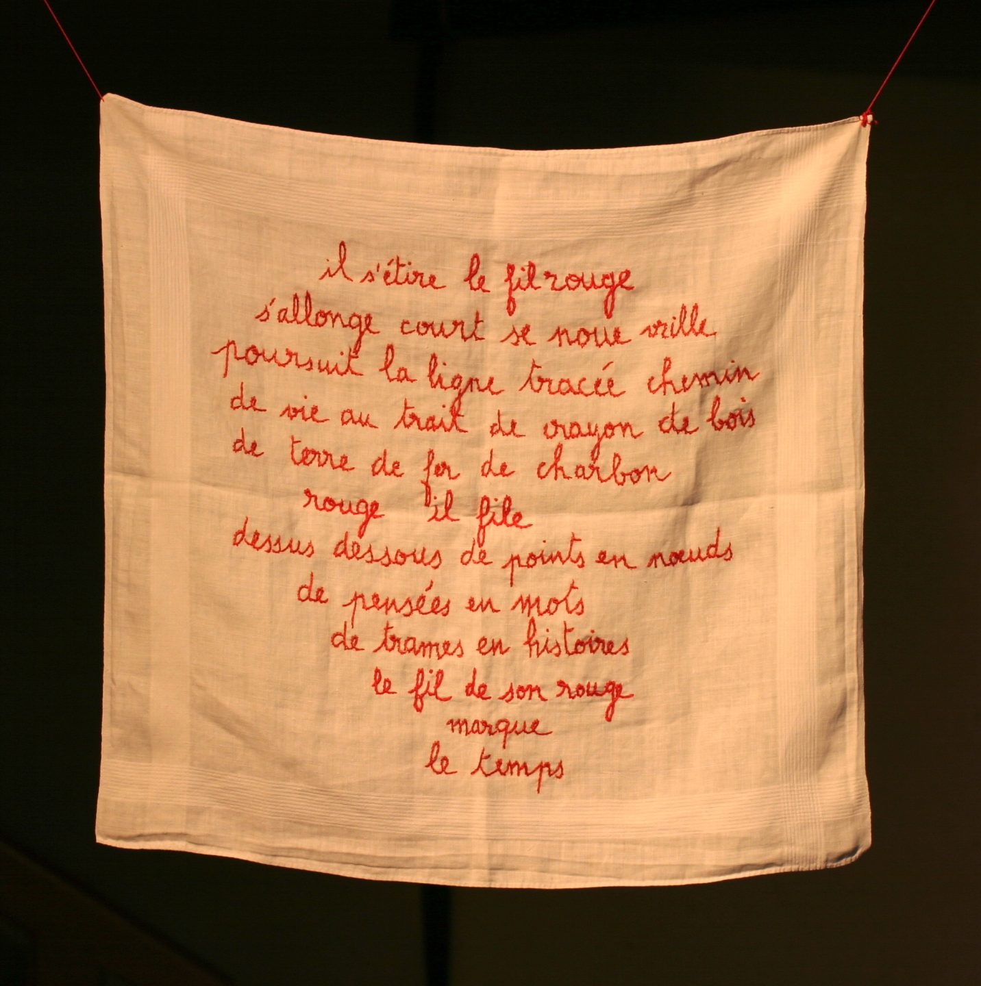 Sofie Vinet - Brodeuse écriveuse - Textes brodés - Le Fil Poien - Abbaretz (44)