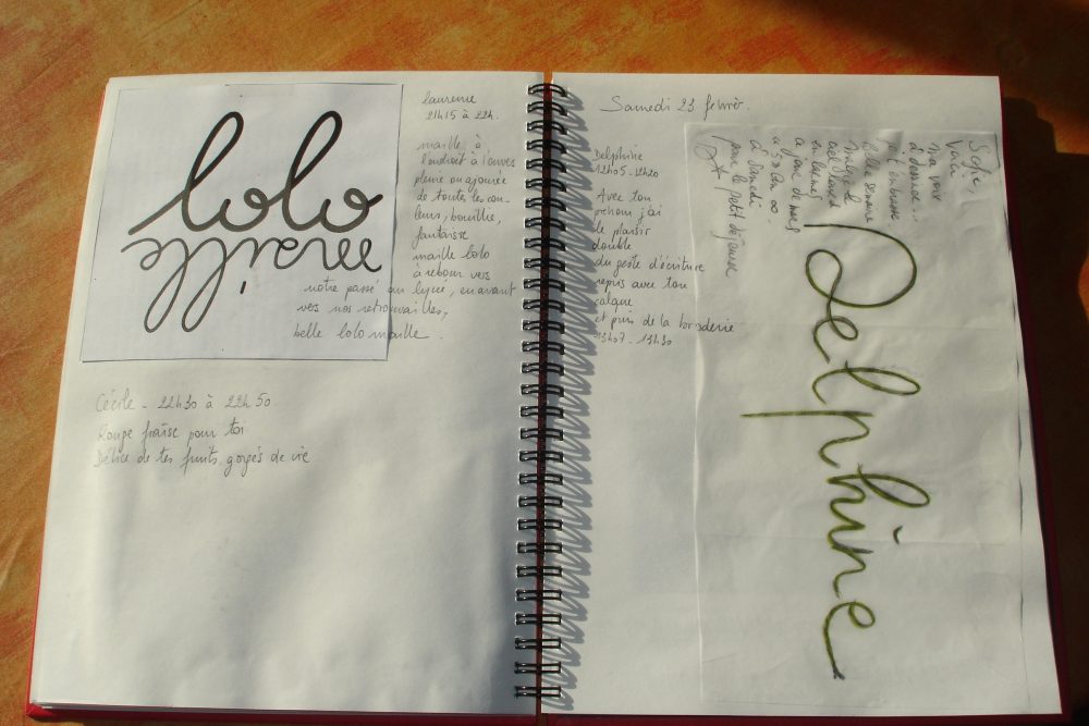 Sofie Vinet - Brodeuse écriveuse - Cahier des Correspondances