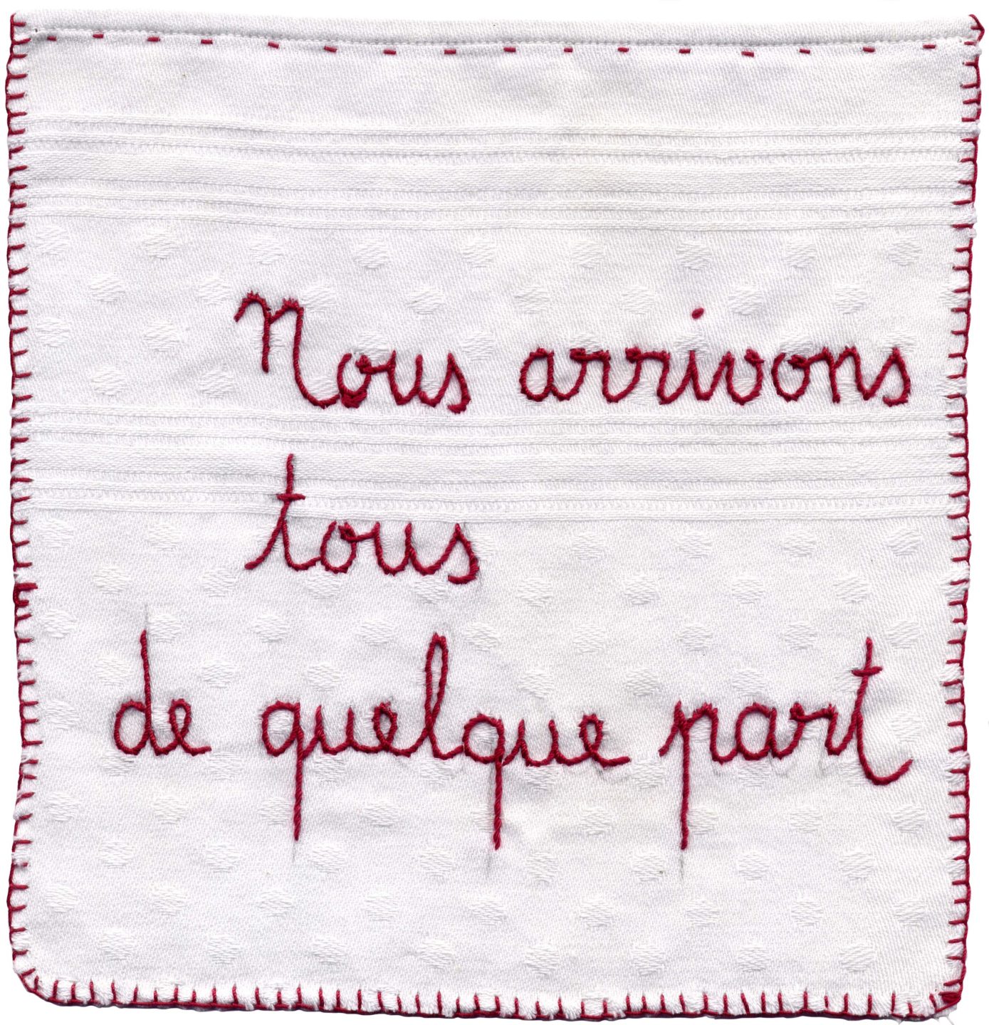 Sofie Vinet - Brodeuse écriveuse - Paroles Brodées - N°78