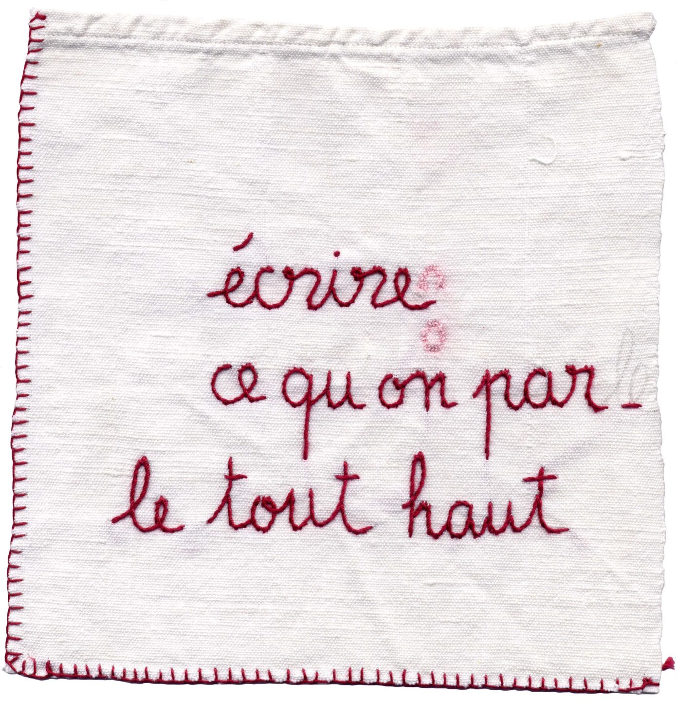 Sofie Vinet - Brodeuse écriveuse - Paroles Brodées - N°94