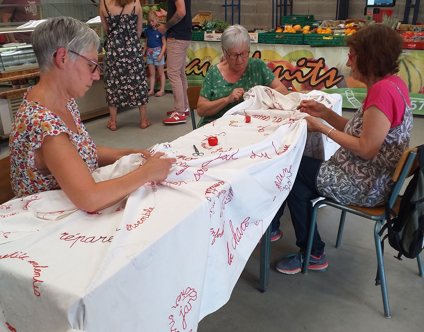 Sofie Vinet - fil rouge au sol