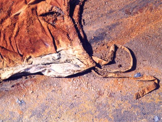 Sofie Vinet - Histoires de Femmes - La Jeune Fille et la Robe - Robe in situ à la mine d'Abbaretz (44)