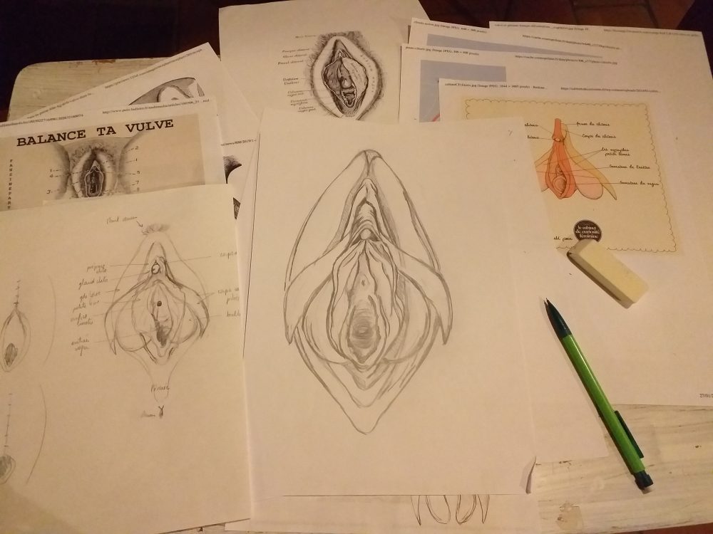 Sofie Vinet - Histoires de Femmes - EXcision - recherches dessin