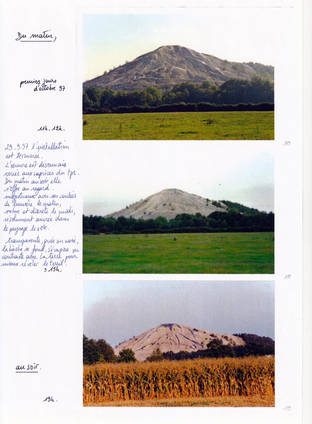 Sofie Vinet - Fille de la terre - Le Terril - dessin et plan de travail