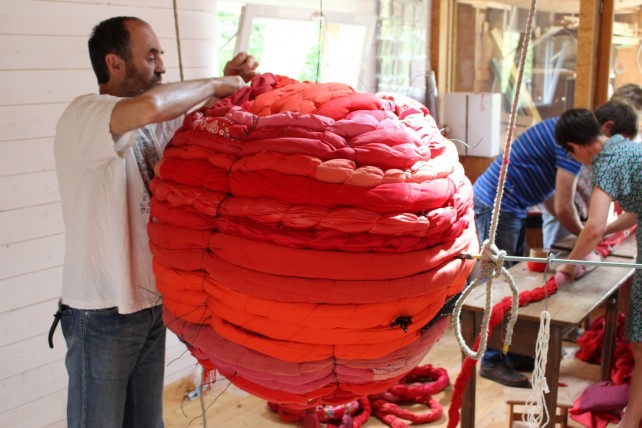 Sofie Vinet - Fille de la terre - La Pelote de Chiffons Rouges - Atelier boudinage