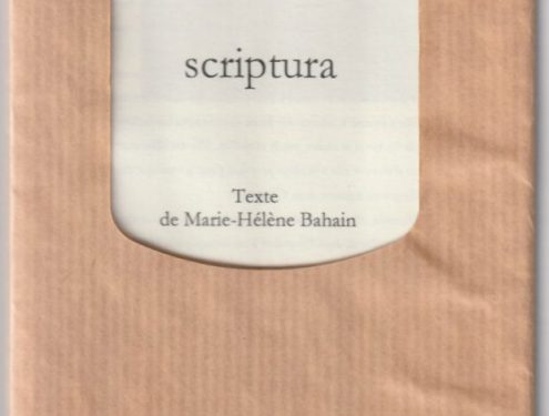 Sofie Vinet - éditions - Scriptura