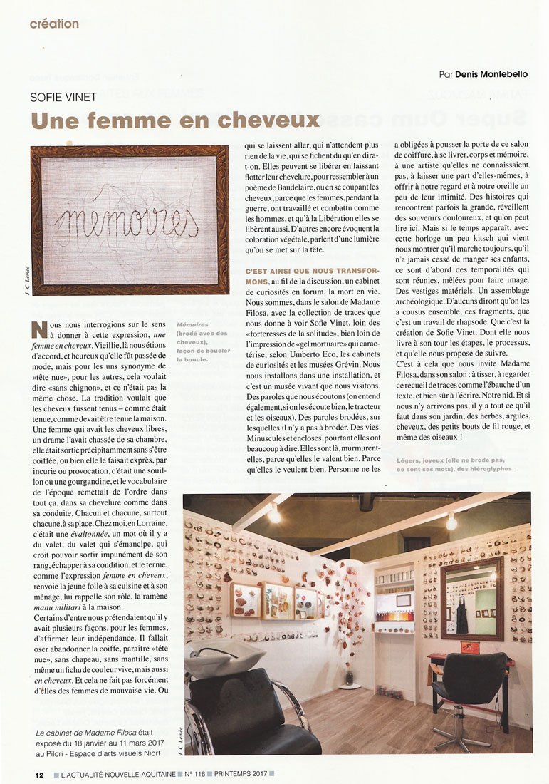 Sofie Vinet - édition - Actualité Nouvelle-Aquitaine