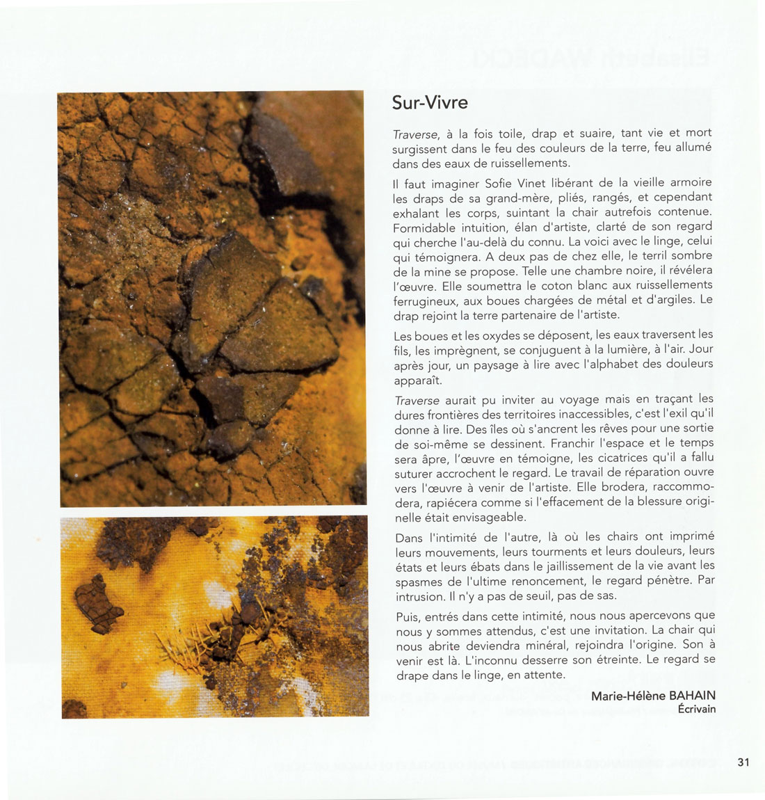 Sofie Vinet - éditions - catalogue Dissonnance