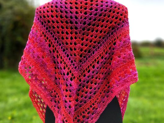 Madame Filosa artisane - créations - grand châle en mérinos