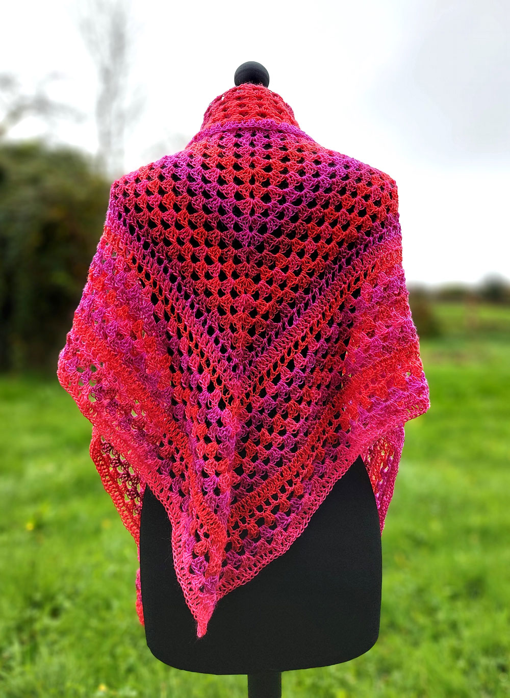 Madame Filosa artisane - créations - grand châle en mérinos