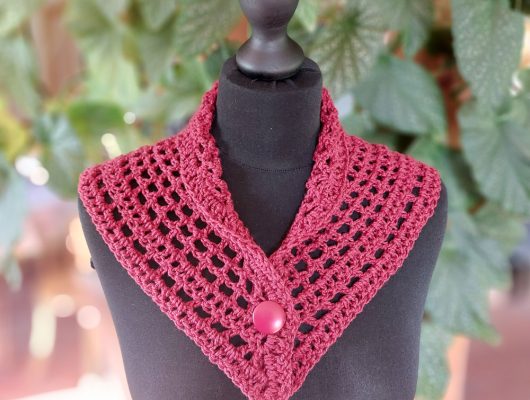 Madame Filosa artisane - créations - col coton soie