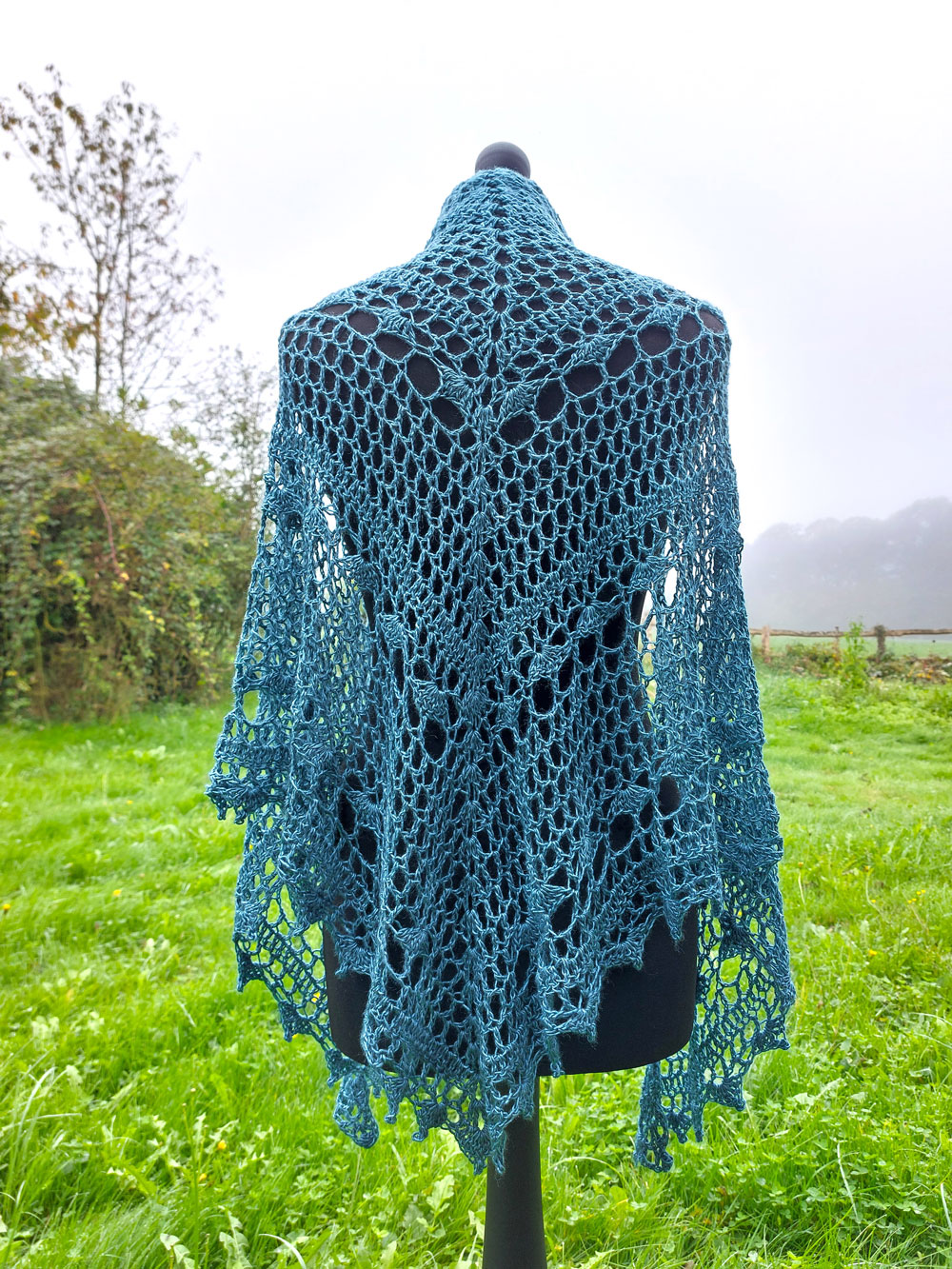 Madame Filosa artisane - créations - grand châle soie mérinos