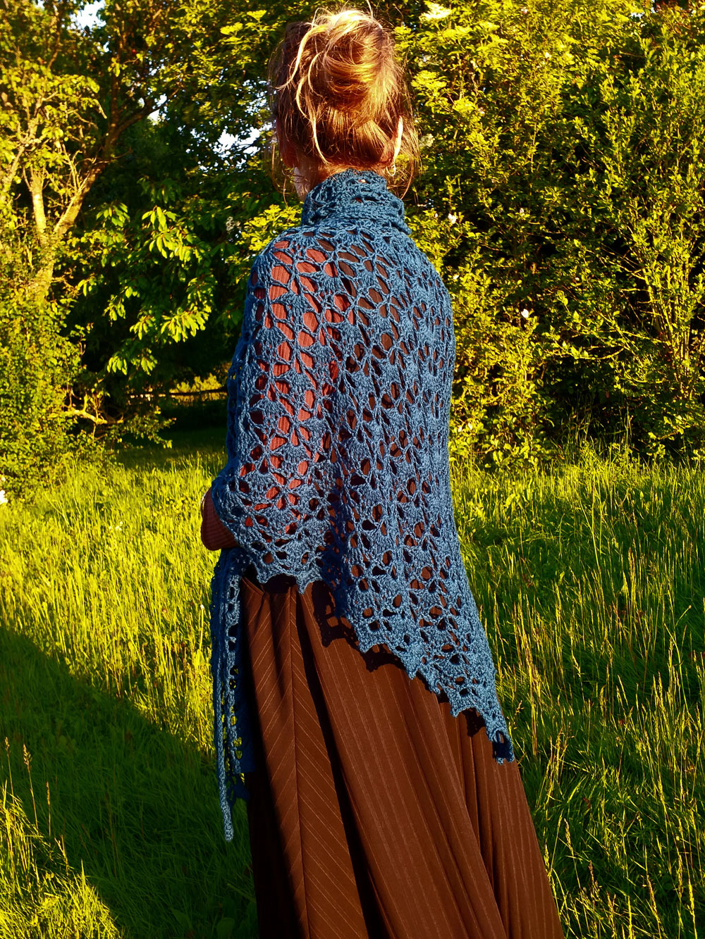 Madame Filosa artisane - créations - châle enveloppant en BB mérinos