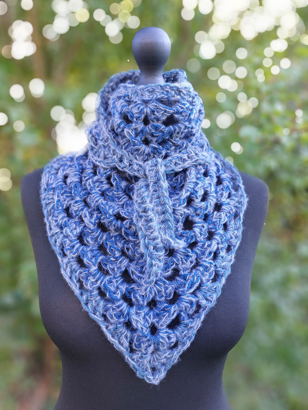 Madame Filosa artisane - créations - bandana BB mérinos, yack, soie