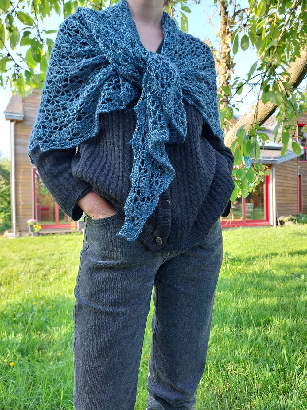 Madame Filosa artisane - créations - châle très chaud et doux avec du cachemire