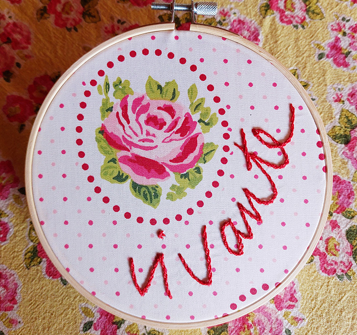 Sofie Vinet - actualités - broderies - Collection à la Rose